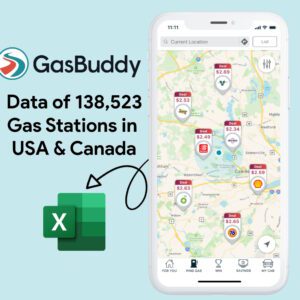 gasbuddy all gas stations locations dataset