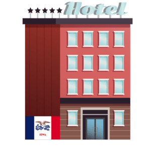 Find Top Hotels Near Me - The Ultimate Dataset of All Top Hotels Locations in Iowa USA